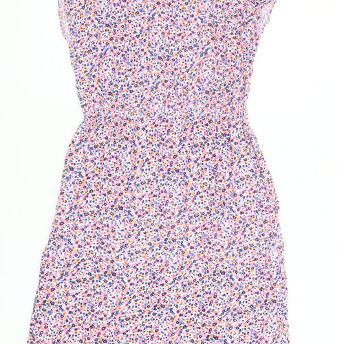 Crew Clothing Women’s Multicoloured Floral Fit & Flare Dress Size 10