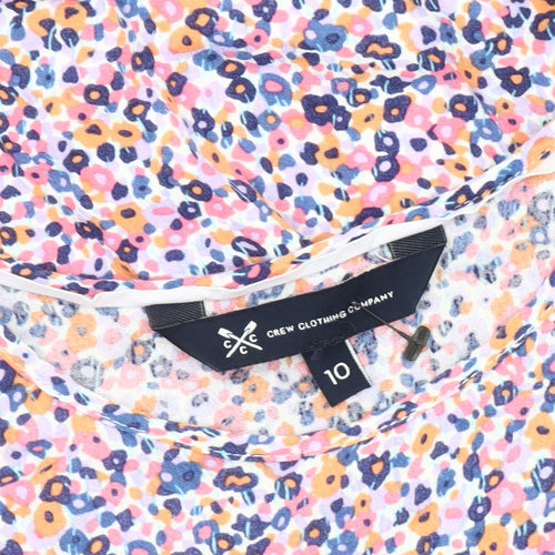 Crew Clothing Women’s Multicoloured Floral Fit & Flare Dress Size 10