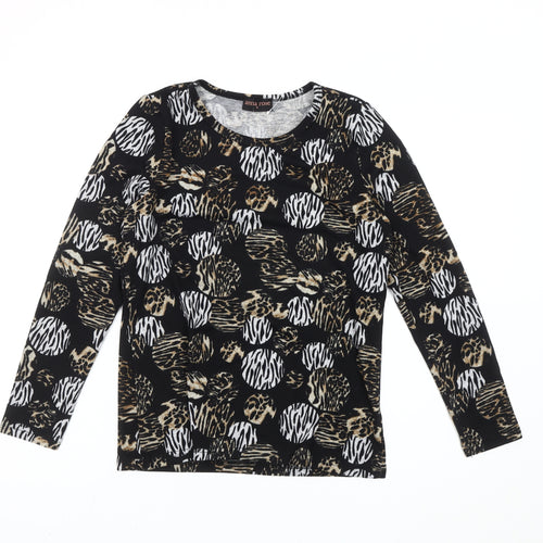 Anna Rose Women's Multicoloured Animal Print Long Sleeve Top S