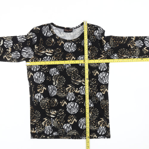 Anna Rose Women's Multicoloured Animal Print Long Sleeve Top S