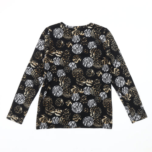 Anna Rose Women's Multicoloured Animal Print Long Sleeve Top S