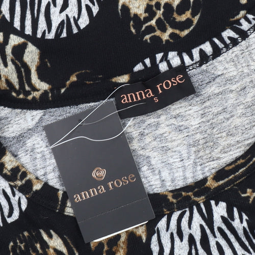 Anna Rose Women's Multicoloured Animal Print Long Sleeve Top S