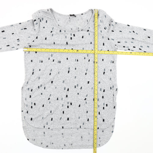 Izabel London Women's Grey Geometric Pullover Jumper Size 12
