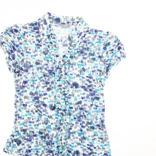 Marks and Spencer Per Una Women’s Multicoloured Ruffle Blouse Size 12