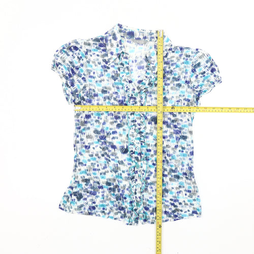 Marks and Spencer Per Una Women’s Multicoloured Ruffle Blouse Size 12