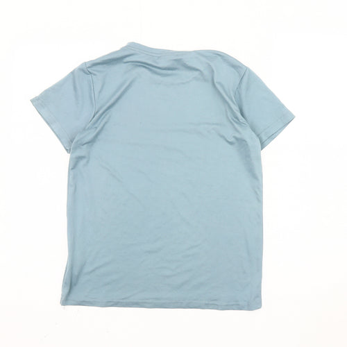 Tapout Boys Blue 9-10 Yrs Regular Fit Short Sleeve Crew Neck T-Shirt