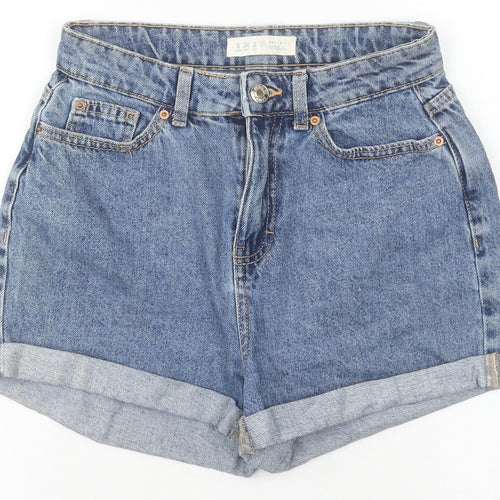 Denim Co Women’s Blue High-Rise Mom Denim Shorts Size 6
