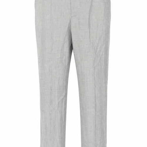 Marks and Spencer Men’s Grey Wool Check Dress Trousers 42W 33L