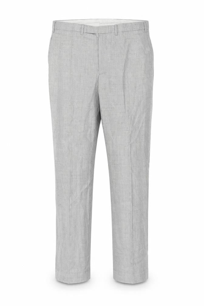 Marks and Spencer Men’s Grey Wool Check Dress Trousers 42W 33L