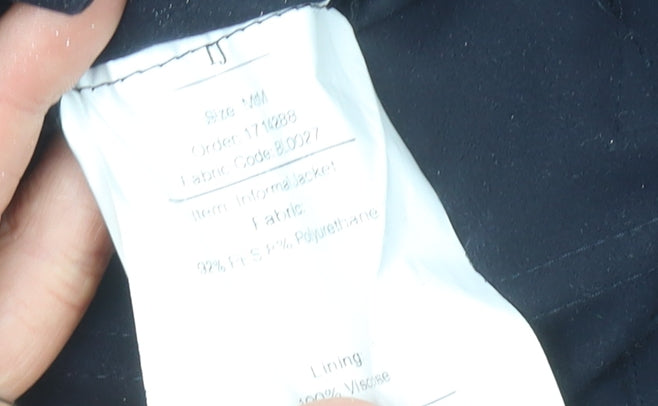 Sarto Men's Blue Mid-Length Felt Jacket Size M Regular Fit