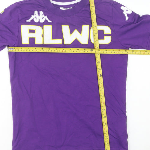 Kappa Boys Purple Rugby League World Cup T-Shirt 14 Years Short Sleeve
