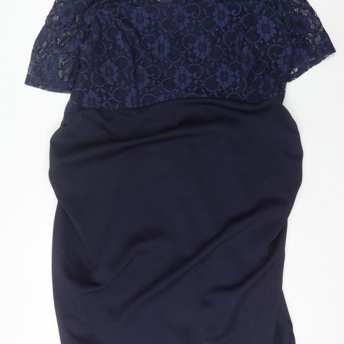 Dorothy Perkins Women’s Blue Maternity Sheath Knee Dress Size 22