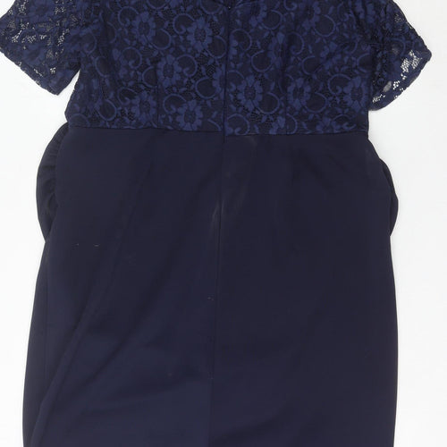Dorothy Perkins Women’s Blue Maternity Sheath Knee Dress Size 22