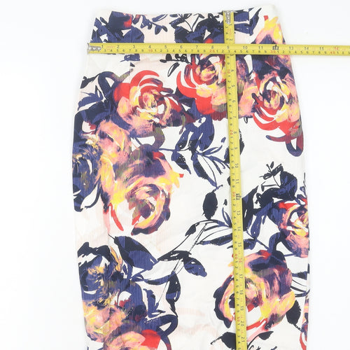 Mohito Women’s Multicoloured Floral Knee Length Pencil Skirt Size 6