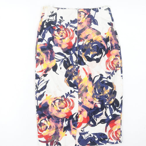 Mohito Women’s Multicoloured Floral Knee Length Pencil Skirt Size 6