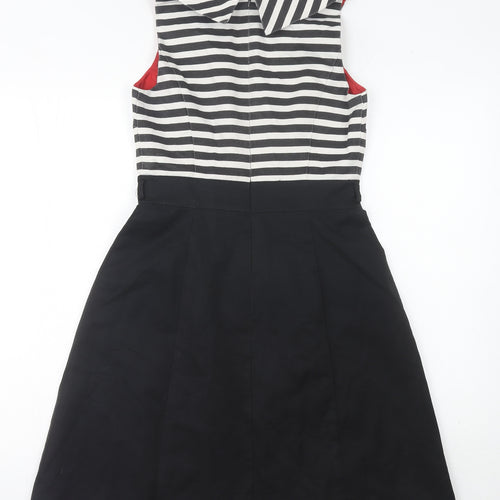Principles by Ben De Lisi Women’s Black Striped Size 10 A-Line Dress