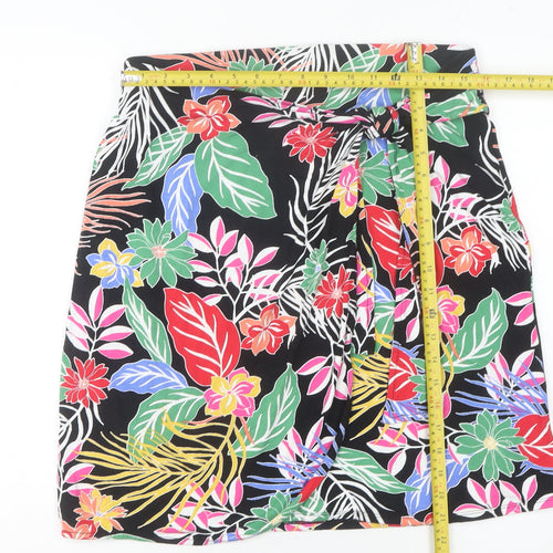 Cynthia Rowley Women’s Multicoloured Tropical Floral Wrap Skirt M