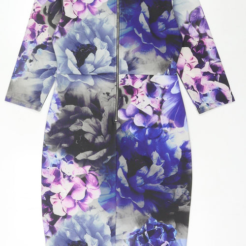 Myleene Klass Women’s Multicoloured Floral Bodycon Dress Size 10