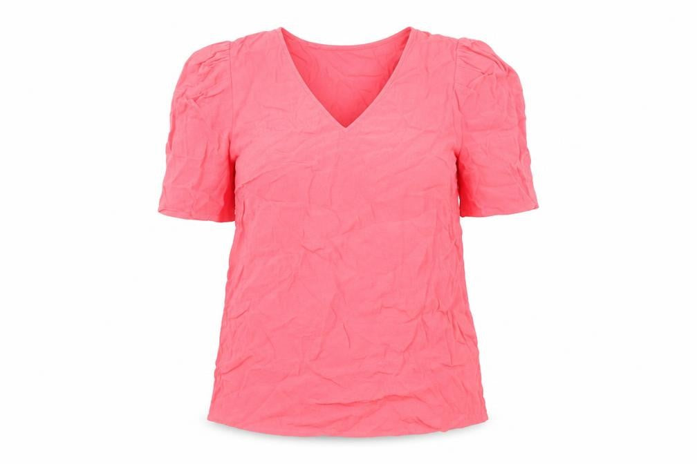 Marks and Spencer Women’s Pink Viscose Puff Sleeve Blouse Size 6