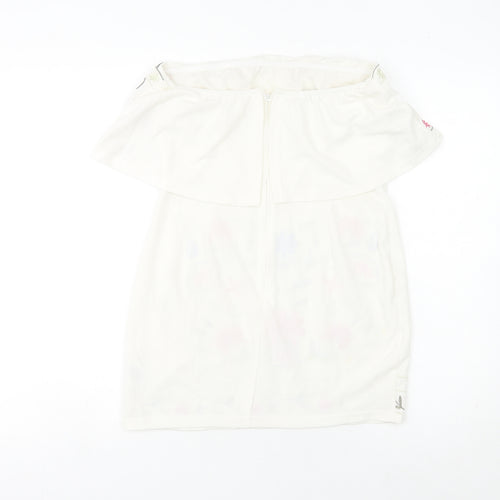 Parisian Women’s White Floral Embroidered Bodycon Dress Size 10