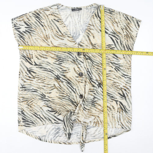 Wallis Women’s Multicoloured Animal Print M Tunic Blouse