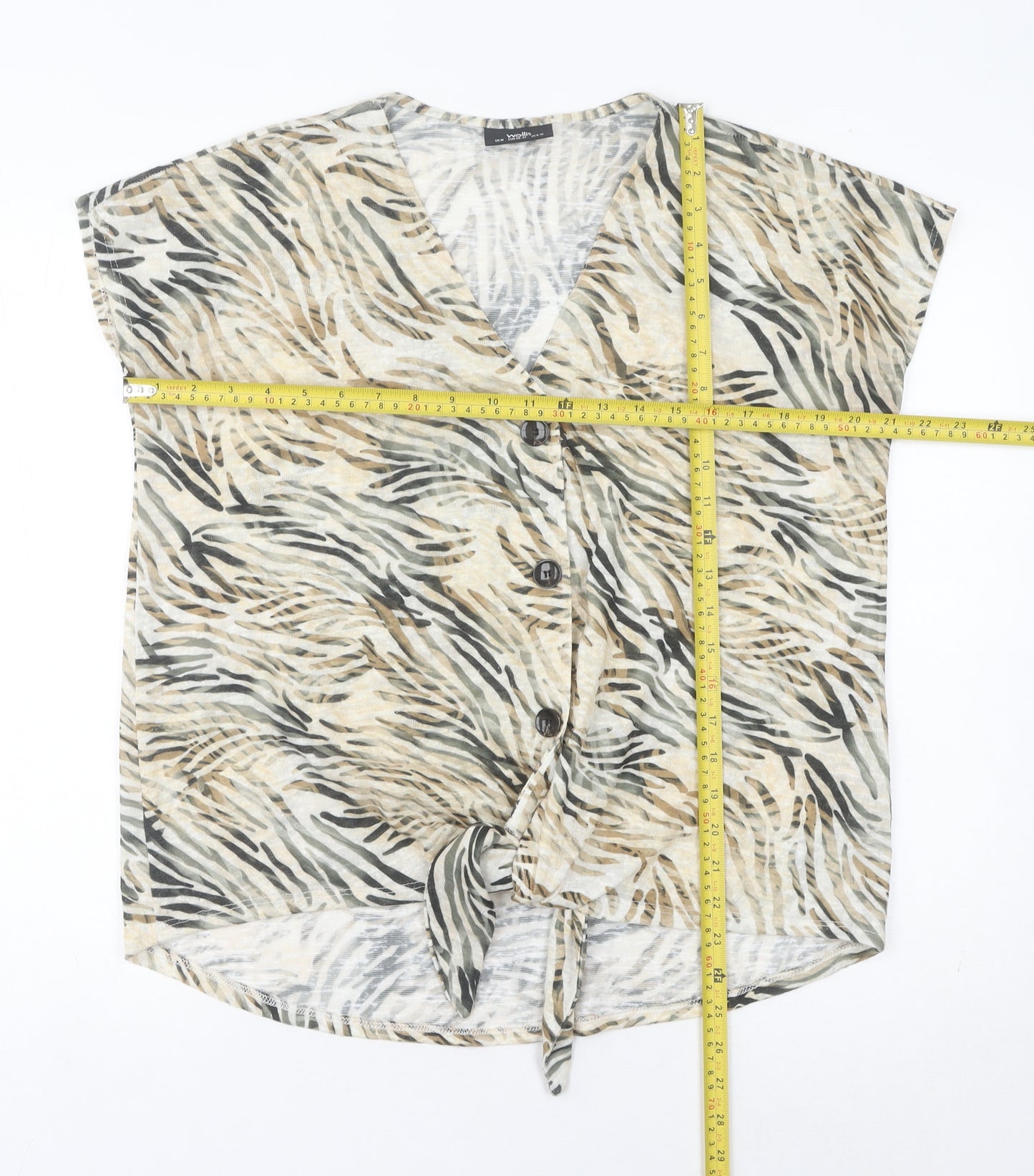 Wallis Women’s Multicoloured Animal Print M Tunic Blouse