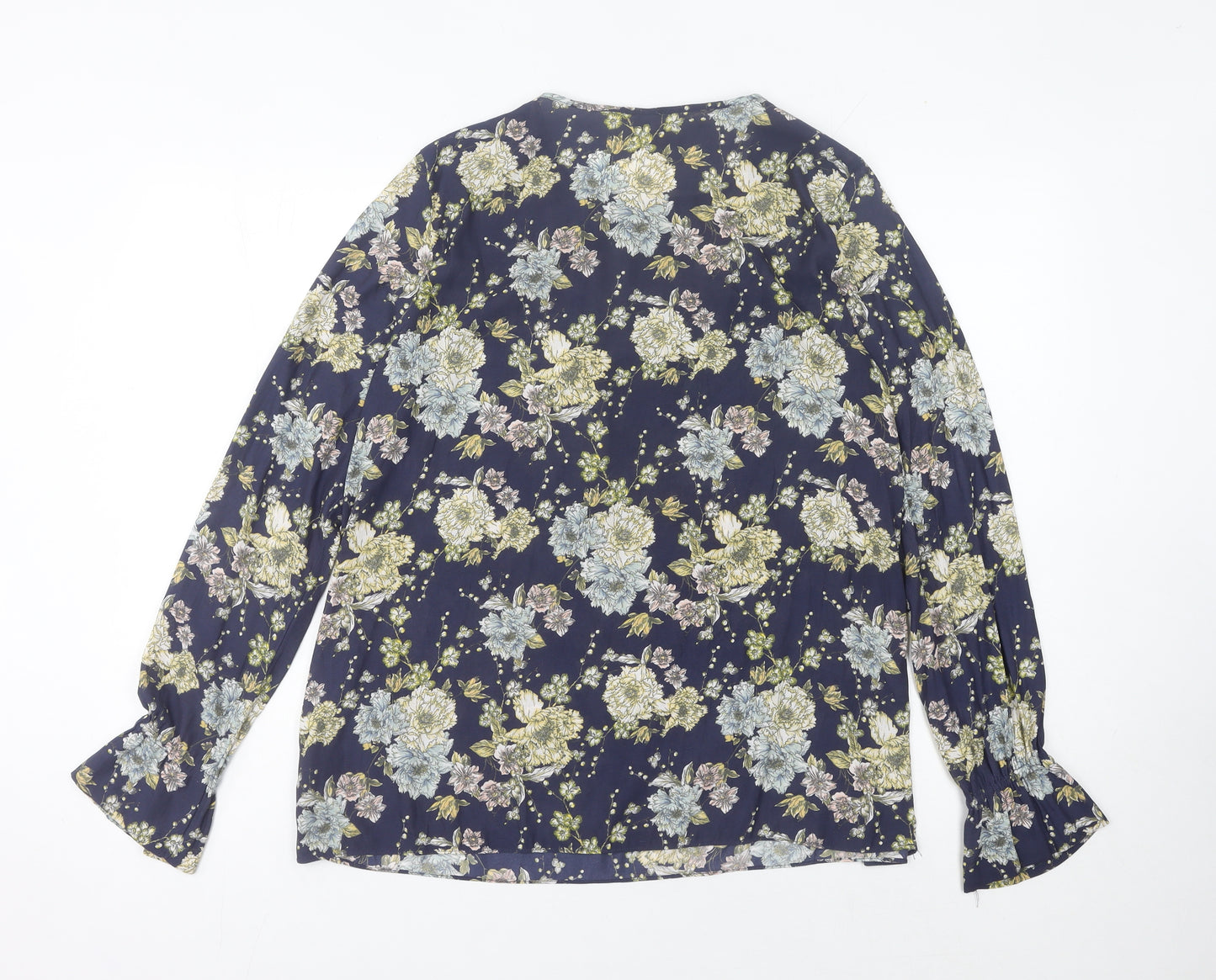 H&M Women’s Multicoloured Floral Tunic Blouse Size 12