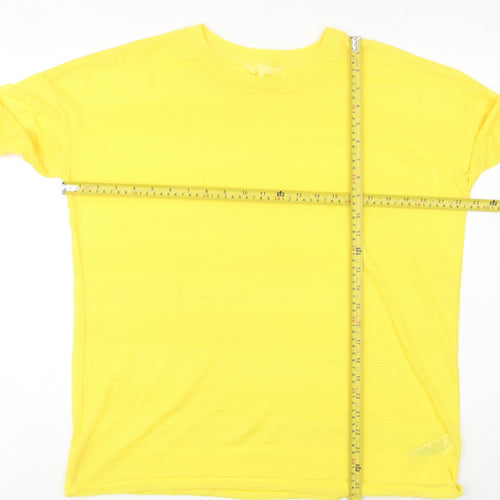 Next Women’s Yellow Crew Neck Long Sleeve Pullover Jumper Size 14