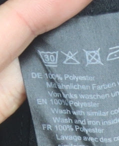 Hallhuber Women's Black Size 12 Sleeveless Tunic Blouse