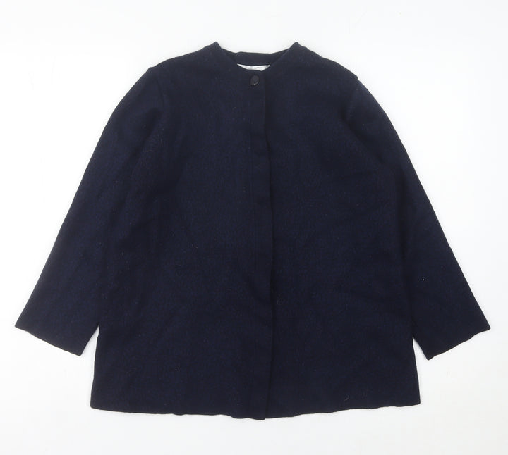 Marks and Spencer Women’s Blue Wool Long Sleeve Cardigan UK 12