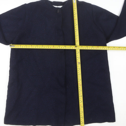 Marks and Spencer Women’s Blue Wool Long Sleeve Cardigan UK 12