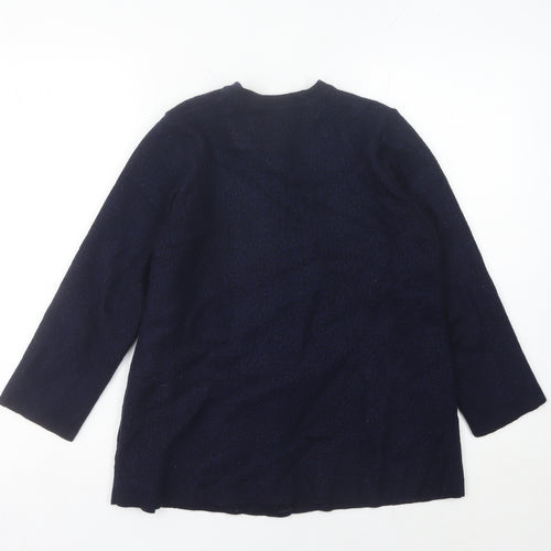 Marks and Spencer Women’s Blue Wool Long Sleeve Cardigan UK 12