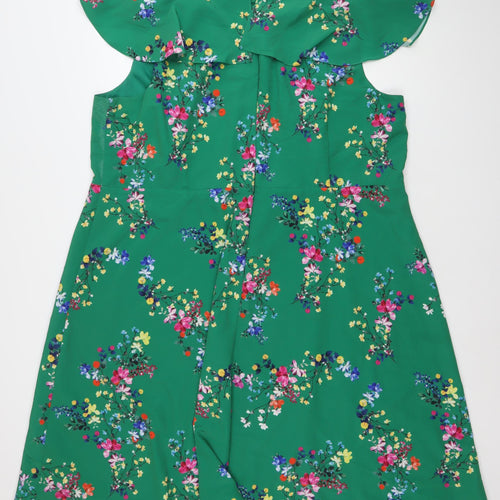 Studio 8 Women’s Green Floral Off Shoulder Fit & Flare Dress Size 24