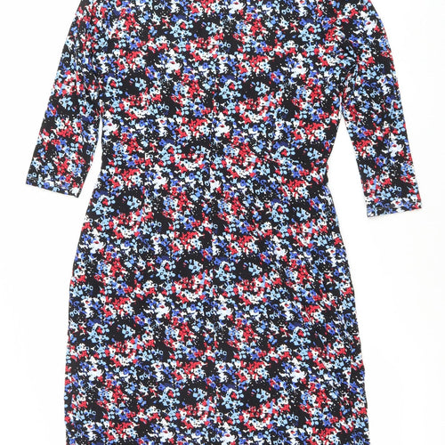 Precis Petite Women's Multicoloured Size 10 Sheath Knee Length Dress