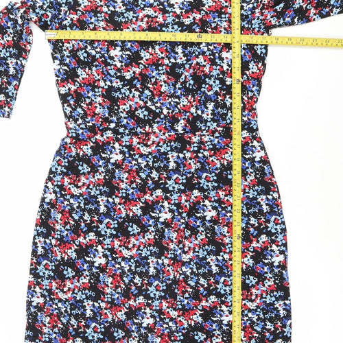 Precis Petite Women's Multicoloured Size 10 Sheath Knee Length Dress