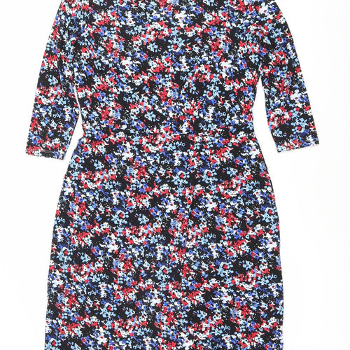 Precis Petite Women's Multicoloured Size 10 Sheath Knee Length Dress