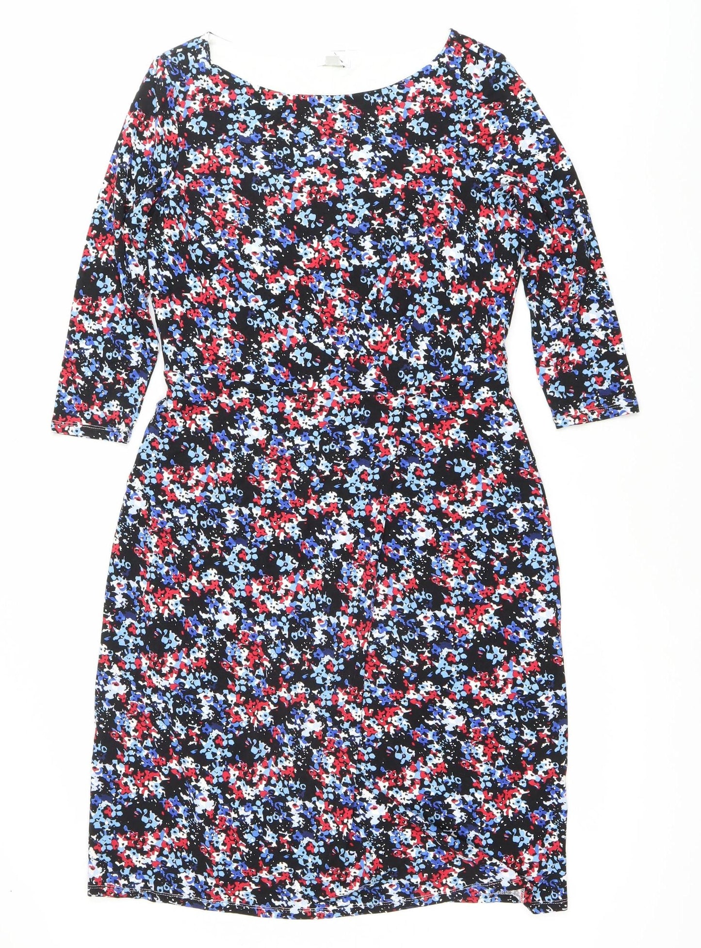 Precis Petite Women's Multicoloured Size 10 Sheath Knee Length Dress