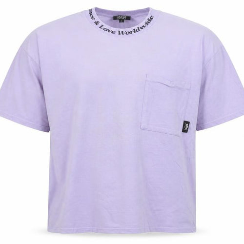 MAN Skate Men’s Purple Cotton Crew Neck Short Sleeve T-Shirt M