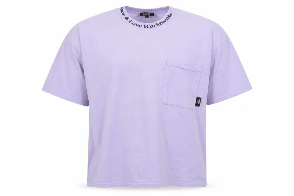MAN Skate Men’s Purple Cotton Crew Neck Short Sleeve T-Shirt M