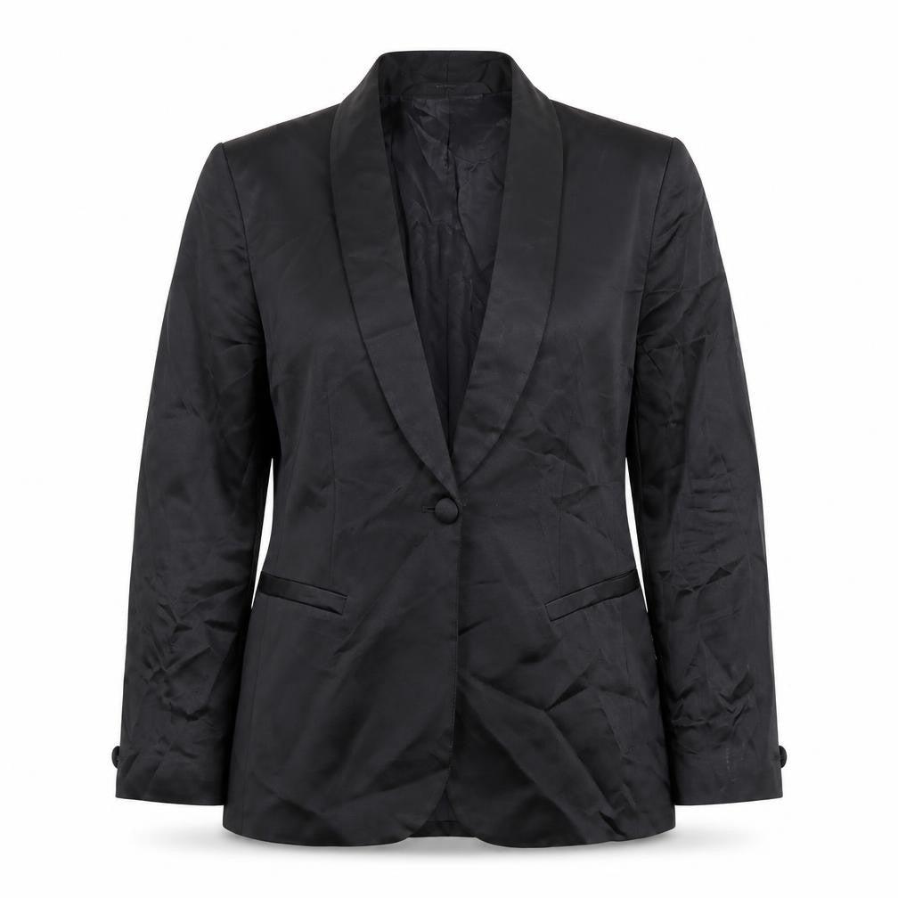 Marks and Spencer Women’s Black Size 10 Tuxedo Blazer Shawl Collar