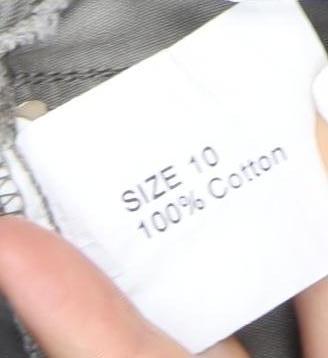 Autograph Women's Beige Cotton Knee Length Pencil Skirt Size 10