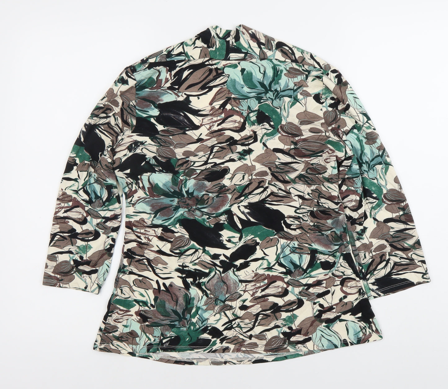 Wallis Petite Womens Multicoloured Floral Blouse Size 16 Viscose