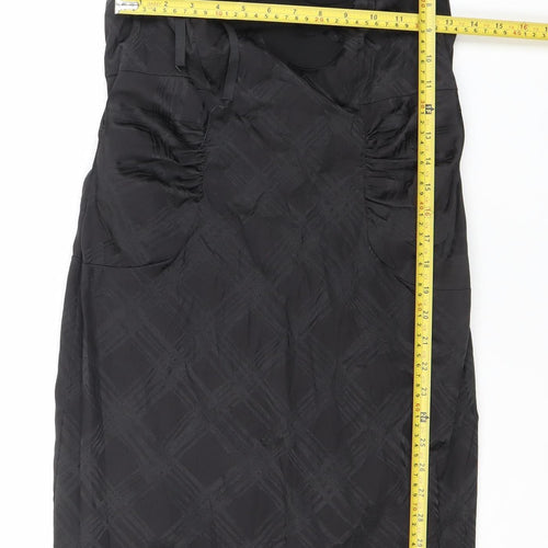 R&M Richards Women's Black Size 10 Sheath Knee Length Party Dress