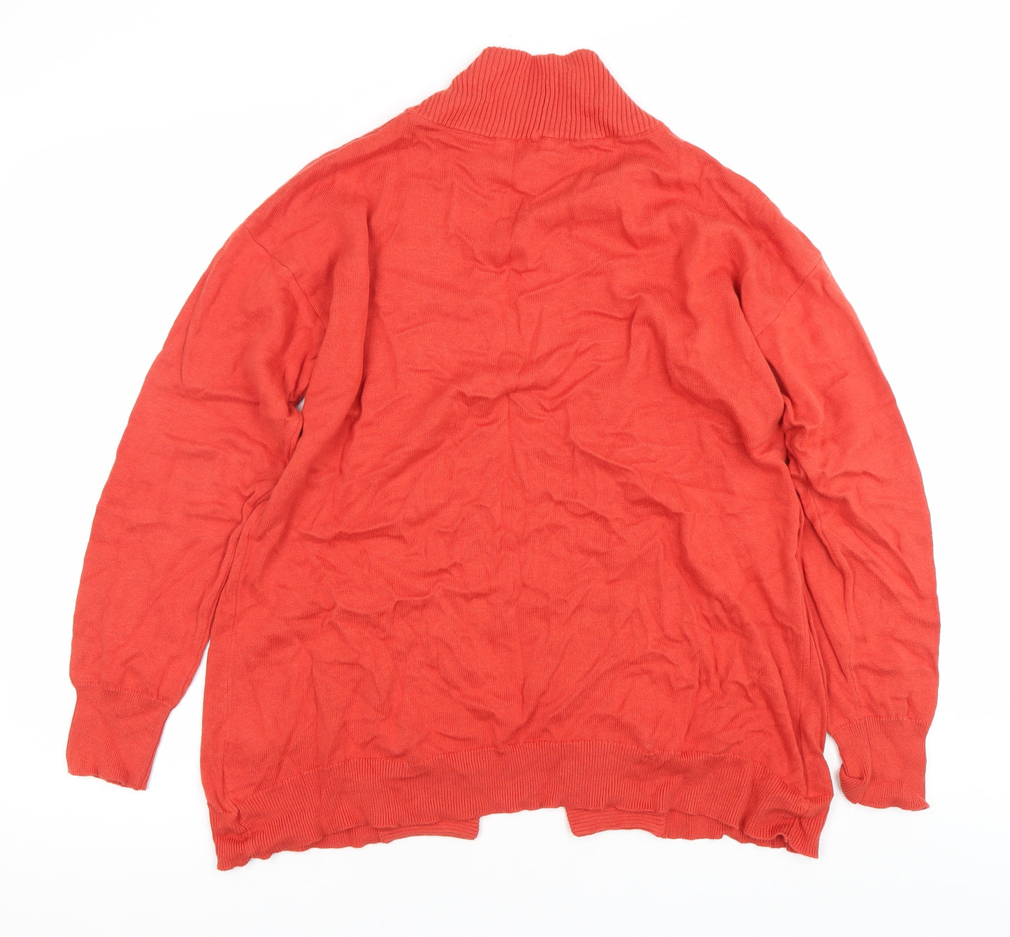 Maine New England Women's Red Size 12 Cotton Knit Cardigan