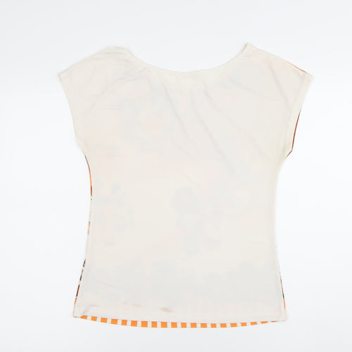 Stefano Women's Multicoloured Floral Sequin T-Shirt Size 14