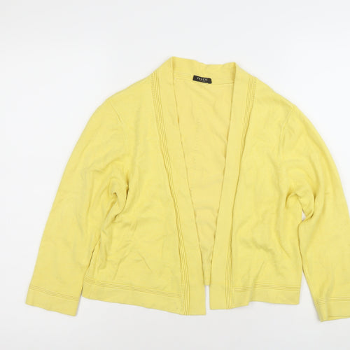 Precis Petite Women's Yellow Cardigan Small Petite Lightweight Knit