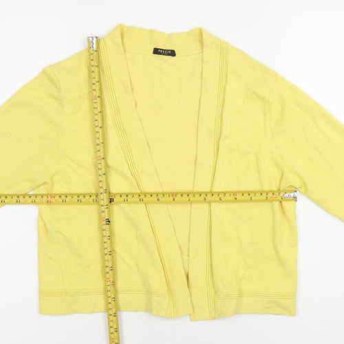 Precis Petite Women's Yellow Cardigan Small Petite Lightweight Knit
