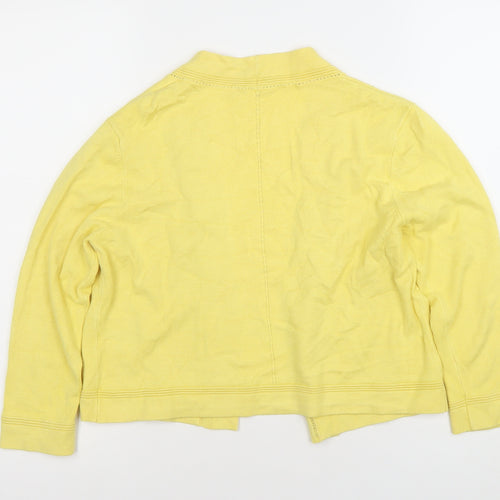 Precis Petite Women's Yellow Cardigan Small Petite Lightweight Knit