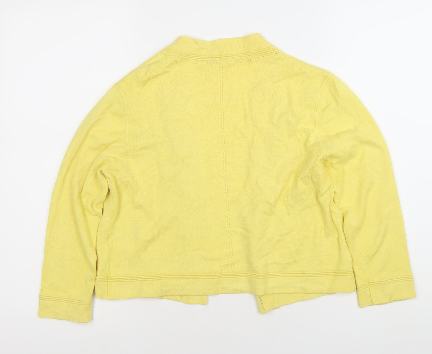 Precis Petite Women's Yellow Cardigan Small Petite Lightweight Knit
