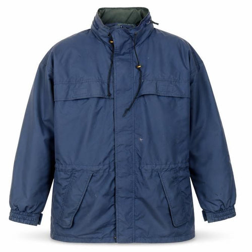Hawkshead Men’s Blue L Parka Jacket Water Resistant Hiking Outdoor